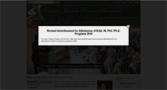 Desktop Screenshot of fjwu.edu.pk